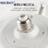 NEWDAYS brand cross-border new E27 detachable lamp head fan lamp, strong wind style 10-inch 3-blade outdoor courtyard energy-saving lighting, remote control dimming, waterproof and dustproof, best-selling fan details Picture